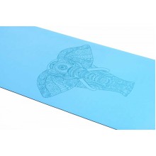 Коврик для йоги INEX PU Yoga Mat laser pattern, синий